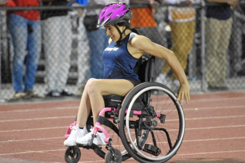 Isabella Matos, wheelchair track athlete 