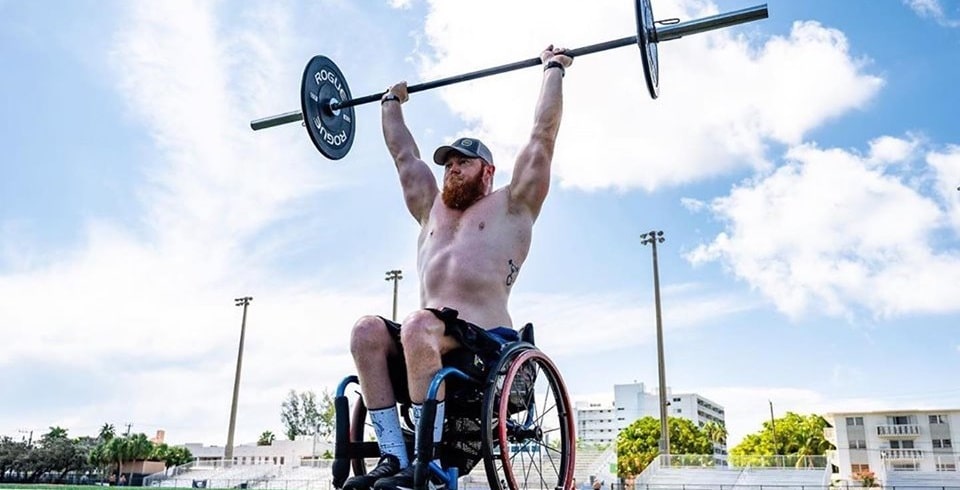 Adaptive athlete Kevin Ogar excels at powerlifting.