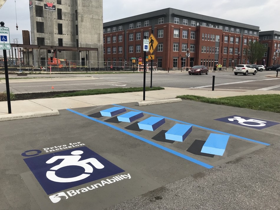 3D accessible parking can combat illegal parking. 