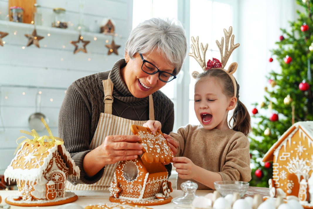 holiday baking grandma holiday baking with granddaughter