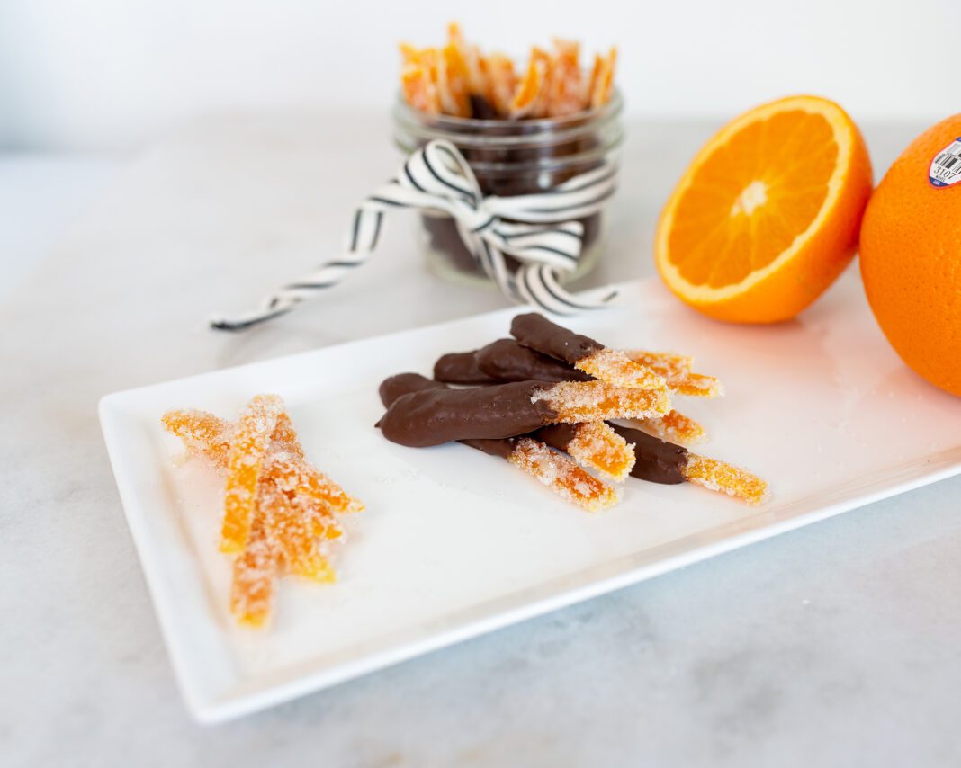 orange peels chocolate candied orange peels