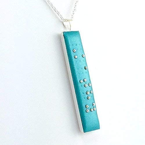 Braille Pendant Necklace
