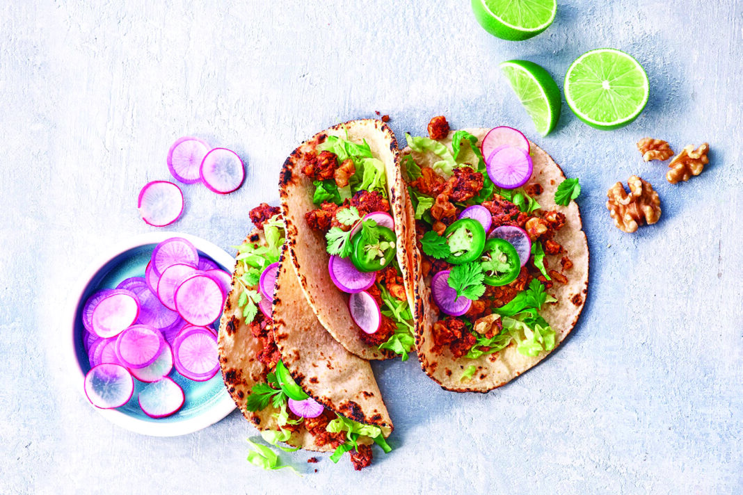 Walnut Meat Tacos Plant Based Tacos