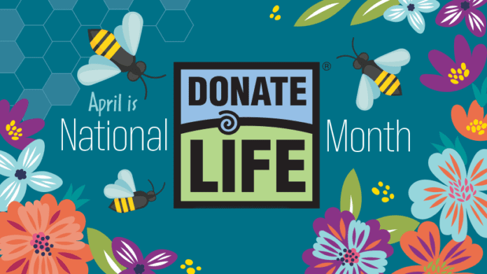 graphic for National Donate Life Month