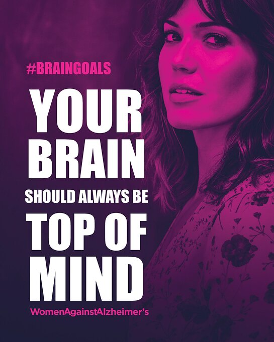 Mandy Moore on Be Brain Powerful poster
