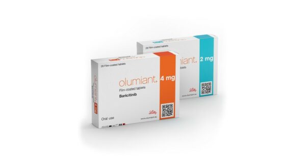 two boxes of Oluminant medication for Alopecia Areata