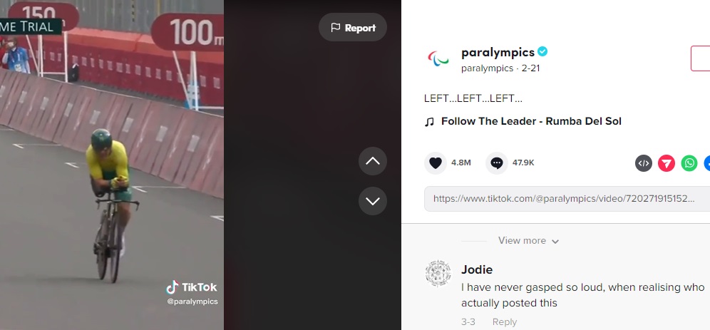 Social media users react to Paralympic TikTok account 