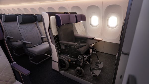 Delta Air Lines has a prototype to improve cabin seating for power wheelchair users.
