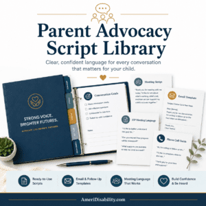 Parent Advocacy Script Library