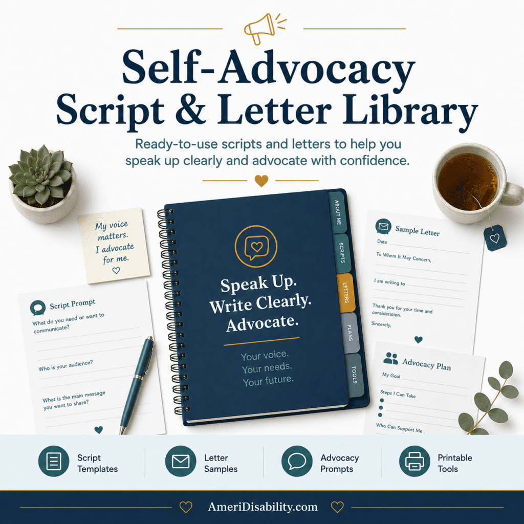 Self-Advocacy Script & Letter Library