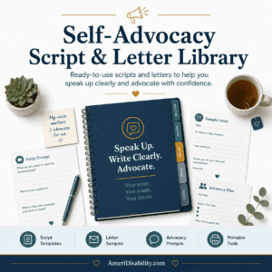 Self-Advocacy Script & Letter Library