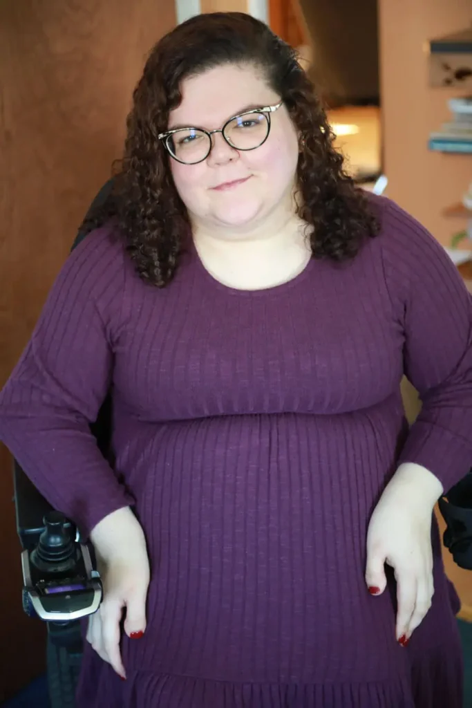 Emily Ladau, disability rights activist, author, and podcaster, photographed for the 2026 revised and expanded edition of “Demystifying Disability” (Ten Speed Press / Penguin Random House).